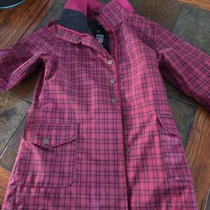 Roxy Red and Black Plaid Jacket